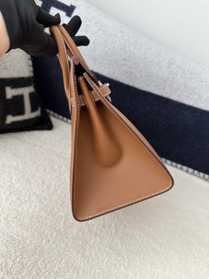  Hermes Birkin 25cm CC37 Gold Handmade Hand Stitching Epsom Leather Gold Hardware #3501 - Image 8