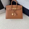  Hermes Birkin 25cm CC37 Gold Handmade Hand Stitching Epsom Leather Gold Hardware #3501 - Image 14