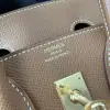  Hermes Birkin 25cm CC37 Gold Handmade Hand Stitching Epsom Leather Gold Hardware #3501 - Image 5