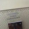  Hermes Kelly 25 1Z Jaune poussin Handmade Epsom Sliver #3538 - Image 3