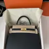  Hermes Kelly 25 2Z Blue Niut Handmade Epsom Gold #3536 - Image 13