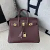  Hermes Birkin 25cm CC55 Rough Handmade Hand Stitching Box Leather Gold Hardware #3498 - Image 12