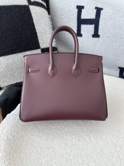  Hermes Birkin 25cm CC55 Rough Handmade Hand Stitching Box Leather Gold Hardware #3498 - Image 8