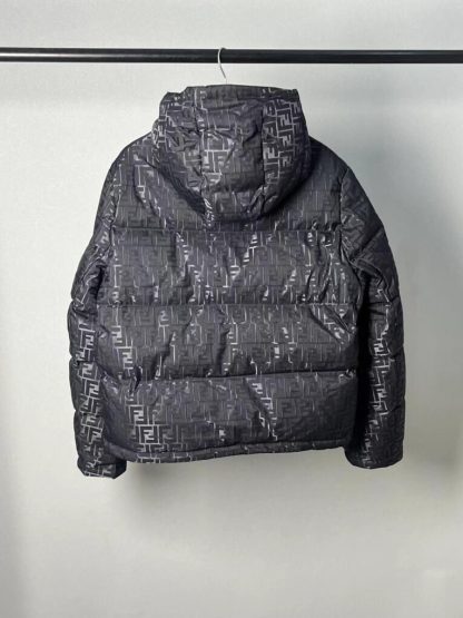  FENDI Black FF nylon down jacket 2024 winter #3396 - Image 18