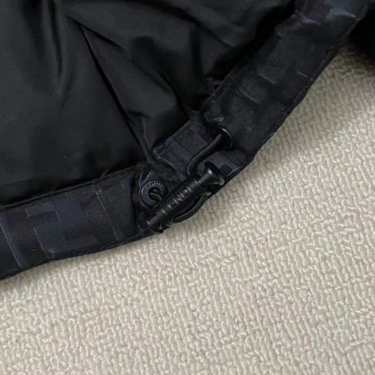  FENDI Black FF nylon down jacket 2024 winter #3396 - Image 5