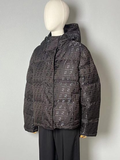  FENDI Brown tech fabric down jacket 2024 winter #3395 - Image 13