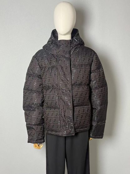  FENDI Brown tech fabric down jacket 2024 winter #3395 - Image 14