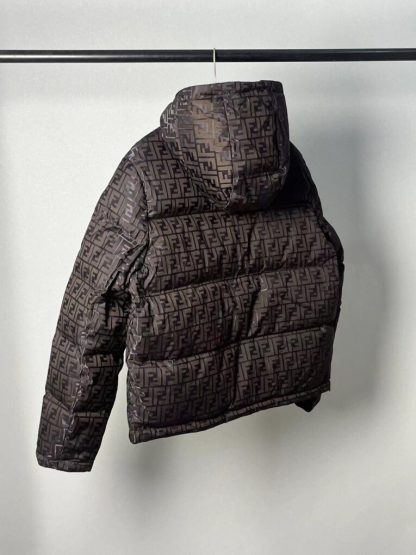  FENDI Brown tech fabric down jacket 2024 winter #3395 - Image 16