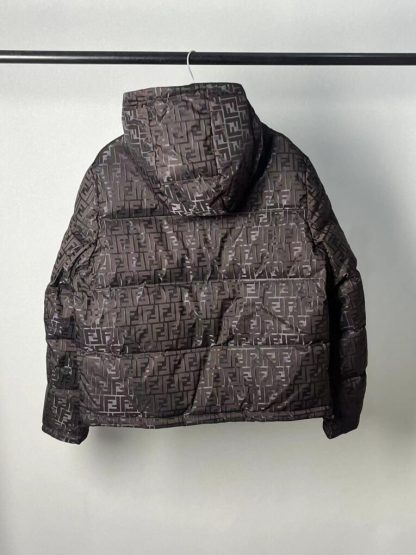  FENDI Brown tech fabric down jacket 2024 winter #3395 - Image 18