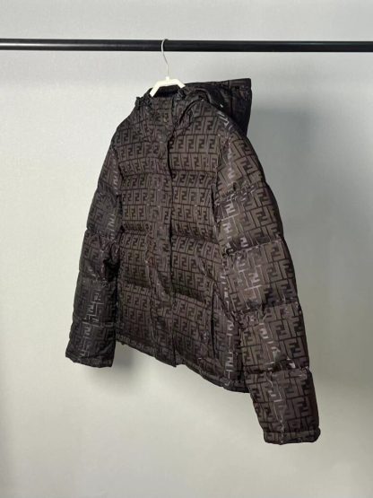  FENDI Brown tech fabric down jacket 2024 winter #3395 - Image 19