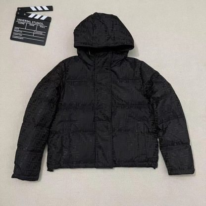  FENDI Brown tech fabric down jacket 2024 winter #3395 - Image 3