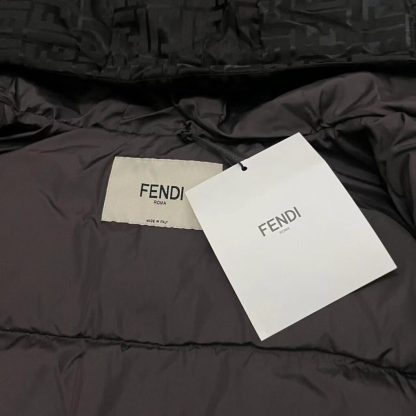  FENDI Brown tech fabric down jacket 2024 winter #3395 - Image 8