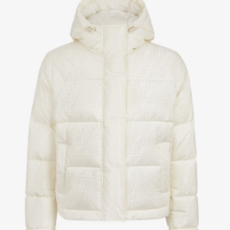 Replica FENDI White tech fabric down jacket 2024 Winter #3394