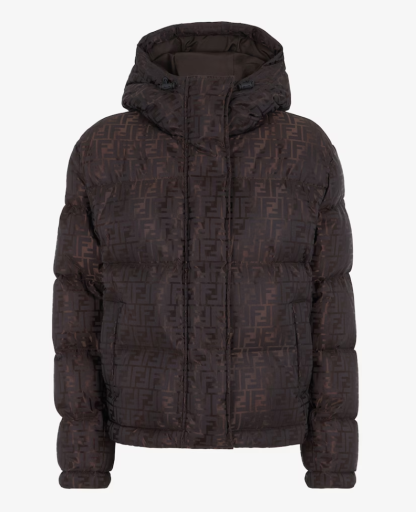Replica FENDI Brown tech fabric down jacket 2024 winter #3395