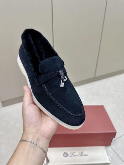  Loro Piana 2024 Summer Charms Walk Loafers Full Black Vip Quality #3662 - Image 5