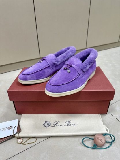  Loro Piana Summer Charms Walk Loafers 2024 Purple Vip Quality #3664 - Image 3