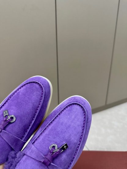  Loro Piana Summer Charms Walk Loafers 2024 Purple Vip Quality #3664 - Image 5