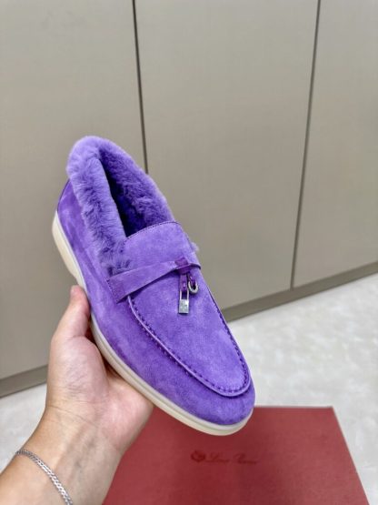  Loro Piana Summer Charms Walk Loafers 2024 Purple Vip Quality #3664 - Image 8