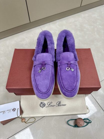  Loro Piana Summer Charms Walk Loafers 2024 Purple Vip Quality #3664 - Image 9