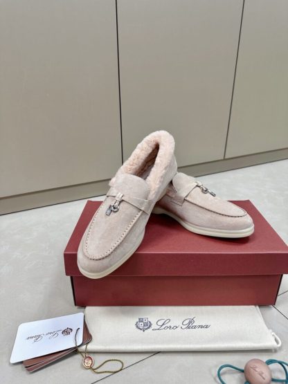 2024 Loro Piana Summer Charms Walk Loafers  Light Pink Vip Quality #3661 - Image 2