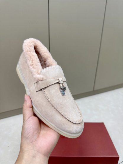 2024 Loro Piana Summer Charms Walk Loafers  Light Pink Vip Quality #3661 - Image 3