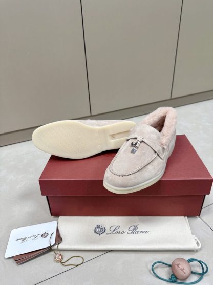 2024 Loro Piana Summer Charms Walk Loafers  Light Pink Vip Quality #3661 - Image 7