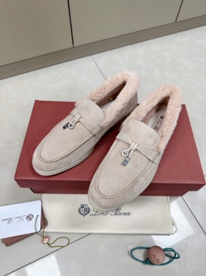 2024 Loro Piana Summer Charms Walk Loafers  Light Pink Vip Quality #3661 - Image 8