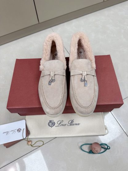 2024 Loro Piana Summer Charms Walk Loafers  Light Pink Vip Quality #3661 - Image 9