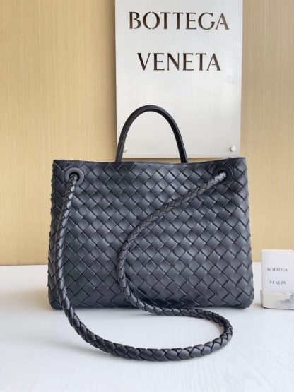  Bottega Veneta Medium Andiamo Tote Bag Top handle bag Black #3641 - Image 8