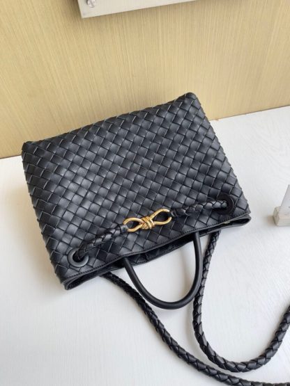  Bottega Veneta Medium Andiamo Tote Bag Top handle bag Black #3641 - Image 9