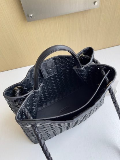  Bottega Veneta Medium Andiamo Tote Bag Top handle bag Black #3641 - Image 7