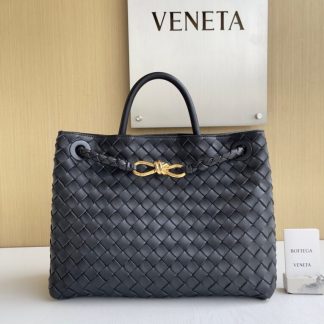 Replica Bottega Veneta Medium Andiamo Tote Bag Top handle bag Black #3641