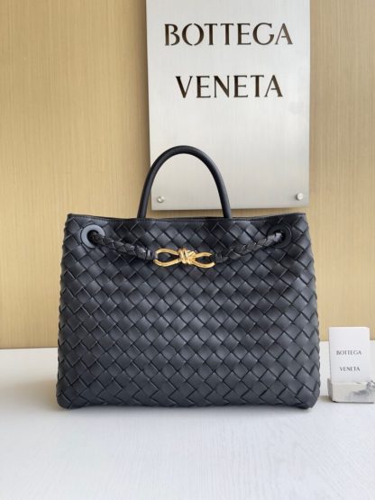 Replica Bottega Veneta Medium Andiamo Tote Bag Top handle bag Black #3641