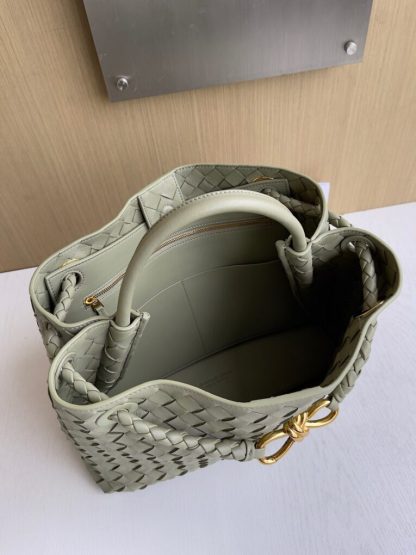  Bottega Veneta Medium Andiamo Tote Bag Top handle bag Travertine #3640 - Image 5