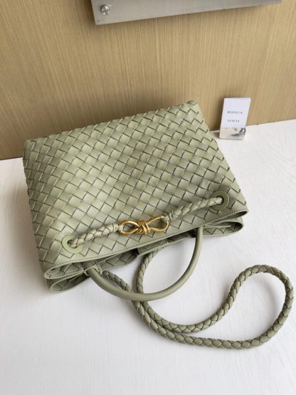  Bottega Veneta Medium Andiamo Tote Bag Top handle bag Travertine #3640 - Image 8