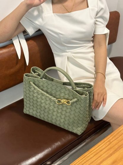  Bottega Veneta Medium Andiamo Tote Bag Top handle bag Travertine #3640 - Image 2