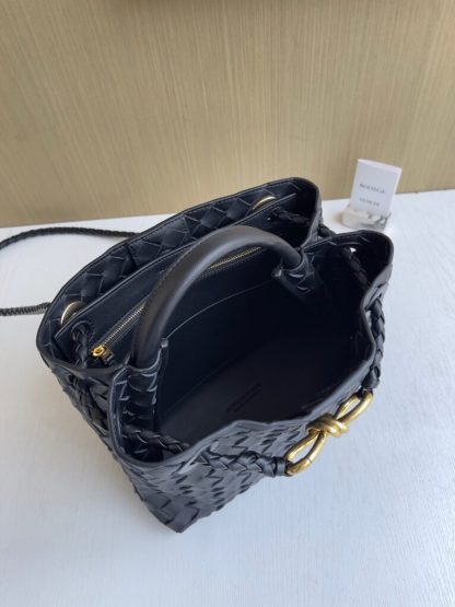  Bottega Veneta Small Andiamo Tote Bag Top handle bag Black #3652 - Image 2