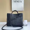  Bottega Veneta Small Andiamo Tote Bag Top handle bag Black #3652 - Image 8