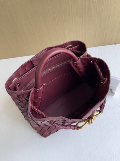  Bottega Veneta Small Andiamo Tote Bag Top handle bag Barolo #3649 - Image 2