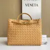Replica Bottega Veneta Medium Andiamo Tote Bag Top handle bag Dark praline #3638