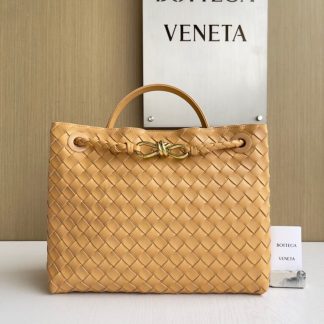 Replica Bottega Veneta Medium Andiamo Tote Bag Top handle bag Dark praline #3638