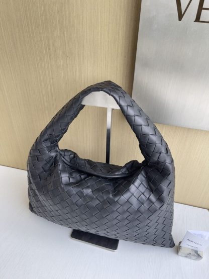  Bottega Veneta Small Hop Black Shoulder Bag Calf Leather #3697 - Image 7