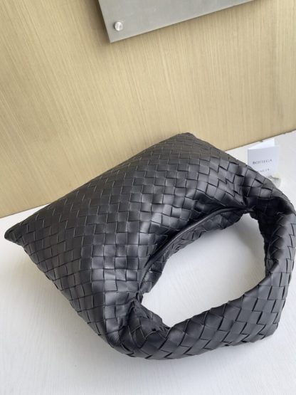  Bottega Veneta Small Hop Black Shoulder Bag Calf Leather #3697 - Image 8