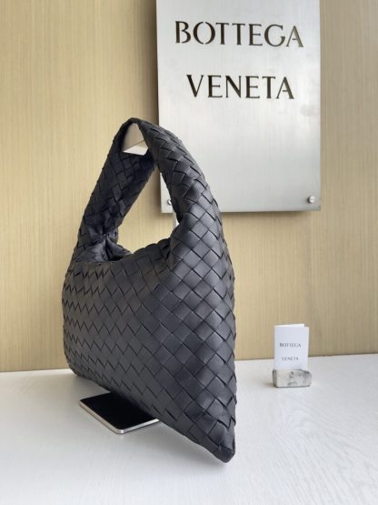  Bottega Veneta Small Hop Black Shoulder Bag Calf Leather #3697 - Image 9