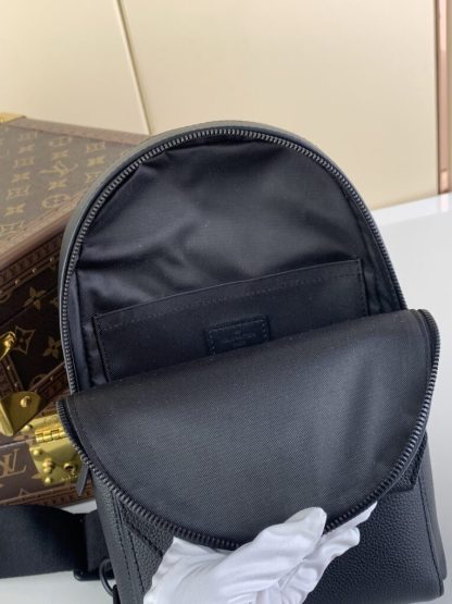  Louis Vuitton Pilot Slingbag M23736 Encre Men's Bag Black #3616 - Image 5