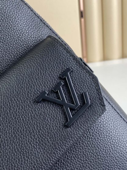  Louis Vuitton Pilot Slingbag M23736 Encre Men's Bag Black #3616 - Image 9