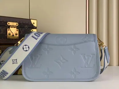  Louis Vuitton Diane Satchel Bag M46846 Blue Hour #3677 - Image 8