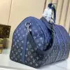  Louis Vuitton Keepall Bandoulière 55 M11558 Blue #3590 - Image 7