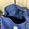  Louis Vuitton Keepall Bandoulière 55 M11558 Blue #3590 - Image 8