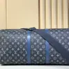  Louis Vuitton Keepall Bandoulière 55 M11558 Blue #3590 - Image 9